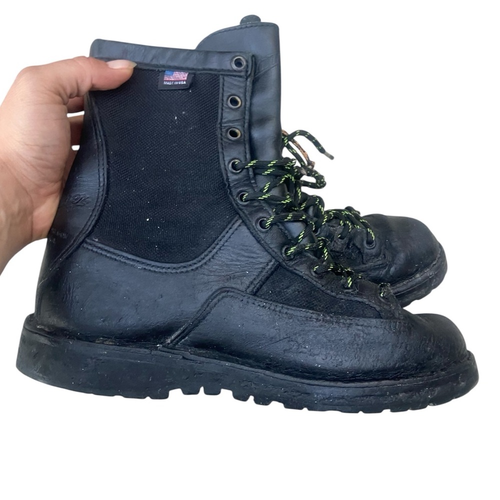 Danner Acadia Unis 21210 8" Black Leather Military Lace-Up Goretex Boots Size 9